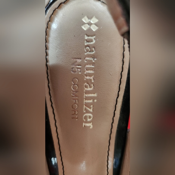 Naturalizer N5 Comfort black peep toe slingback heels - Picture 11 of 16